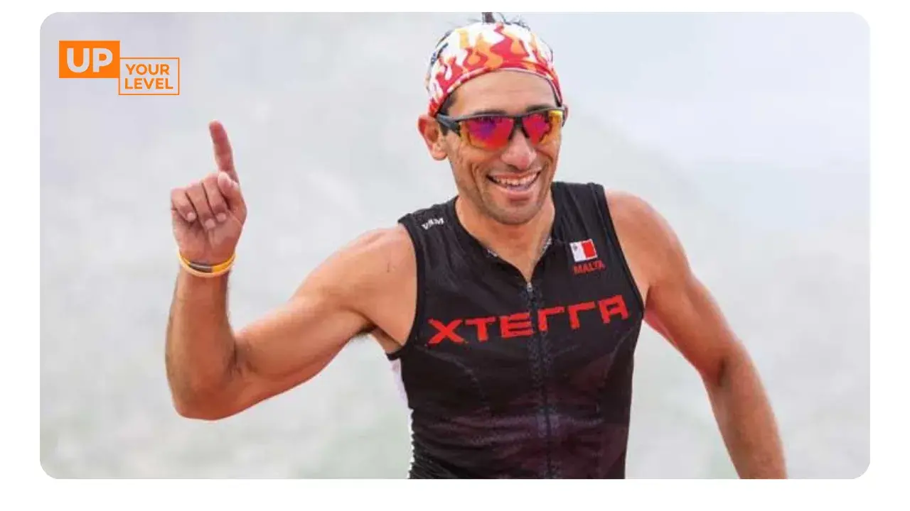 Nathan during a race showing determination and achievement